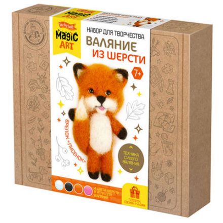 Набор для творчества "Валяние из шерсти", брелок, АССОРТИ, 10КОР Набор для творчества "Валяние из шерсти", брелок, АССОРТИ, 10КОР