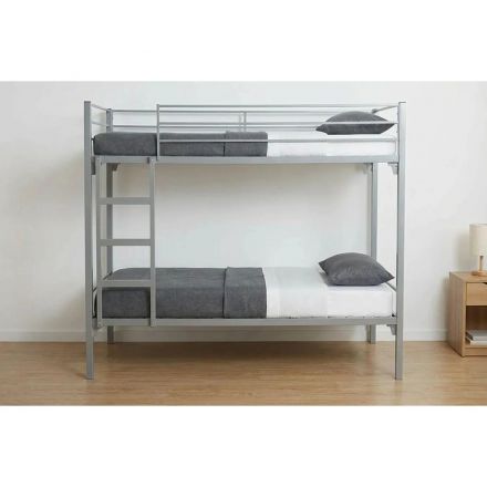 Кровать CAM_металлическая двухъярусная с лест.и ограж. 800х1900,сет.100х50