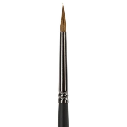 Кисть художественная проф. BRAUBERG ART CLASSIC, колонок, круглая, № 2, короткая ручка, 200931