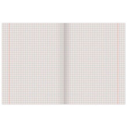 Тетрадь А5, 96 л., STAFF, скоба, клетка, офсет №2 ЭКОНОМ, обложка картон, "Monochrome" (микс в спайке), 404442