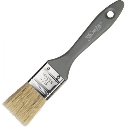 Кисть плоская Евро 1,5"/36 мм, натур. щетина, пласт.ручка MTX 83062 Кисть плоская Евро 1,5"/36 мм, натур. щетина, пласт.ручка MTX 83062