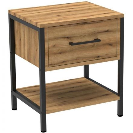 Тумба TI_прикроватная Комус Онега-13 с ящ.универс. 420х350х500, дуб вотан
