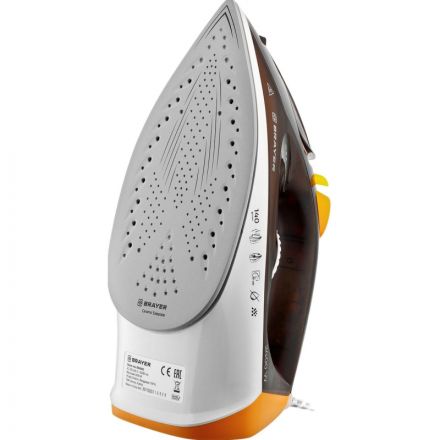 Утюг Brayer BR4003,2400 Вт,керам., 140 г/мин,антикапля, 330 мл, сам очист