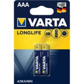 Батарейка Varta LONGLIFE LR03 AAA 2шт/бл Alkaline 1.5V (4103) (04103101412) Батарейка Varta LONGLIFE LR03 AAA 2шт/бл Alkaline 1.5V (4103) (04103101412)