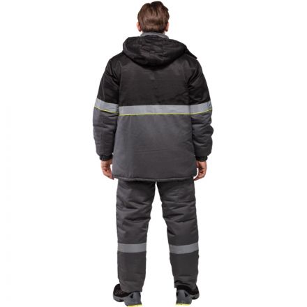 Костюм рабочий зимний мужской з43-КПК сер/черн (р.68-70) 182-188(серия З) Костюм рабочий зимний мужской з43-КПК сер/черн (р.68-70) 182-188(серия З)