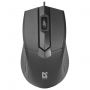 Мышь проводная DEFENDER Optimum MB-270, USB, 2 кнопки + 1 колесо-кнопка, оптическая, черная, 52270