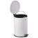 Ведро мусорное с педалью 12 литров "Classic", БЕЛОЕ ГЛЯНЦЕВОЕ, металлическое, со съемным внутренним ведром, LAIMA, 604948