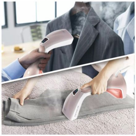 Отпариватель ручной KITFORT КТ-929-1, 1600 Вт, пар 20 г/мин, резервуар 0,24 л, 1 режим, белый/коричневый