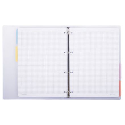 Тетрадь на кольцах БОЛЬШАЯ 305х235 мм А4, 120 л., пластик, с разделителями, BRAUBERG, Фиолетовый, 404623 Тетрадь на кольцах БОЛЬШАЯ 305х235 мм А4, 120 л., пластик, с разделителями, BRAUBERG, Фиолетовый, 404623