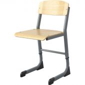 Стул ученический MET_Комус Мебель Школа 2.0, 5-7 р.г. серый