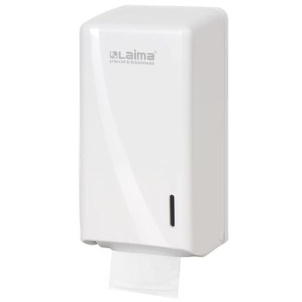 Диспенсер для туалетной бумаги листовой LAIMA PROFESSIONAL ORIGINAL (Система T3), белый, ABS-пластик, 605770 Диспенсер для туалетной бумаги листовой LAIMA PROFESSIONAL ORIGINAL (Система T3), белый, ABS-пластик, 605770