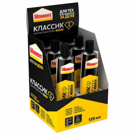 Клей универсальный МОМЕНТ-1, 125 мл, в шоу-боксе, 781737 Клей универсальный МОМЕНТ-1, 125 мл, в шоу-боксе, 781737