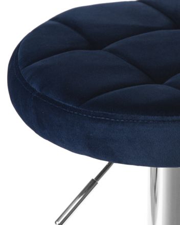 Табурет барный DOBRIN BRUNO, синий велюр (MJ9-117) Табурет барный DOBRIN BRUNO, синий велюр (MJ9-117)
