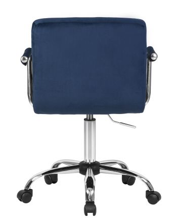 Офисное кресло для персонала DOBRIN TERRY, синий велюр (MJ9-117)