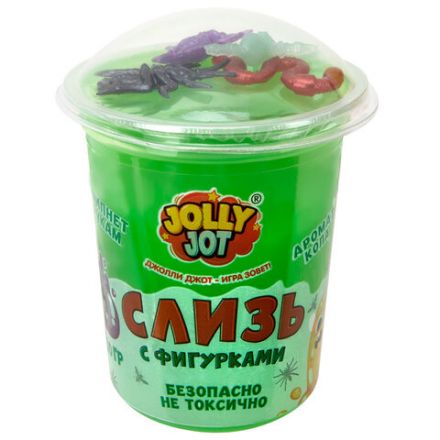 Слайм Слизь с фигурками, насекомые, 200 г, АССОРТИ 3 вида, JOLLY JOT (ДЖОЛЛИ ДЖОТ), 666664