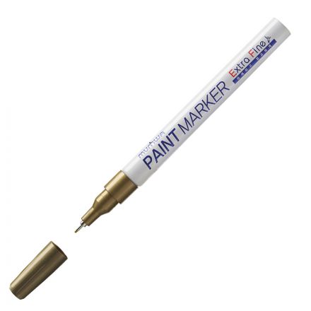 Маркер-краска MunHwa "Extra Fine Paint Marker" золото, 1мм, нитро-основа,европодвес