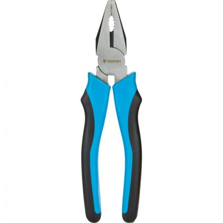 Плоскогубцы 200 мм TOPFORT из углеродистой стали с ручкой из ПВХ