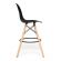 Стул барный Cindy Bar Chair (mod. 80), дерево/металл/пластик, 46х55х106 см, черный