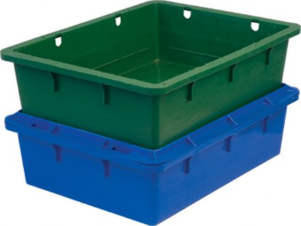 Ящик сырково-творожный 532х400х141 натуральный морозостойкий без крышки