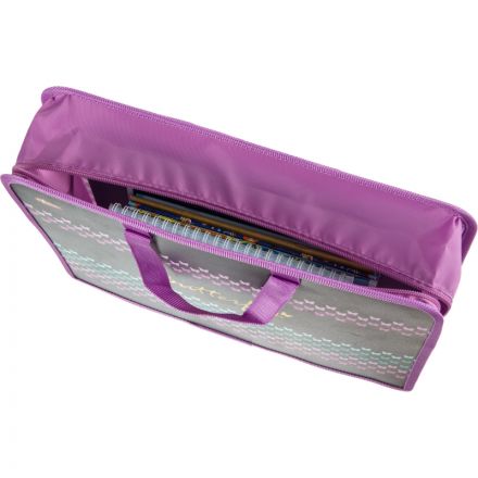 Папка для тетрадей №1School Butterfly А4 на молн с руч,пластик,75мм,ПТ-14-4 Папка для тетрадей №1School Butterfly А4 на молн с руч,пластик,75мм,ПТ-14-4