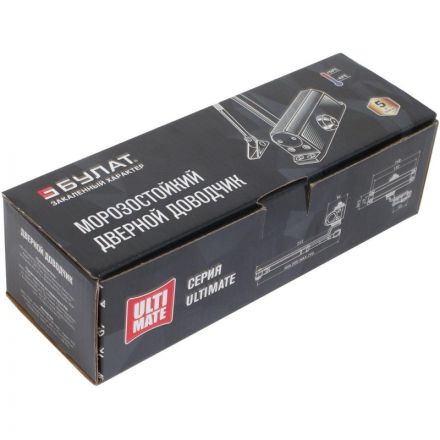 Доводчик БУЛАТ ULTIMATE ДД-60 A-C, дверной, (25-80 кг) коричневый Доводчик БУЛАТ ULTIMATE ДД-60 A-C, дверной, (25-80 кг) коричневый