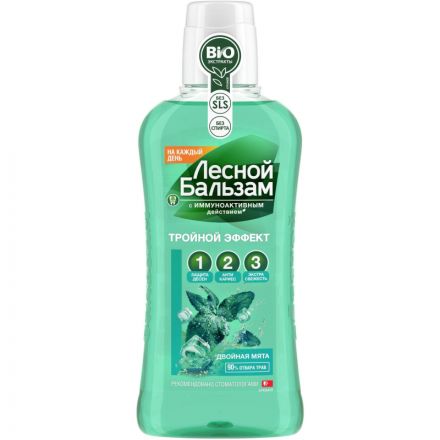Ополаскиватель для полости рта Лесной Бальзам Мята и лесные травы 400мл