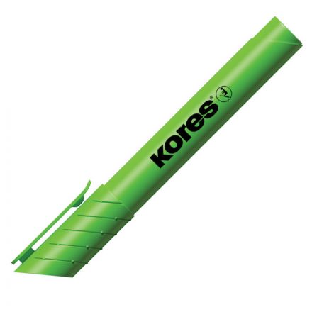 Маркер текстовыделитель KORES 1-4 мм зеленый 36005