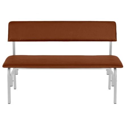 Банкетка UD_Астрид+ БМ9 со спин 3хм каркас серый ral 9006М,к/з т-кор K007 Банкетка UD_Астрид+ БМ9 со спин 3хм каркас серый ral 9006М,к/з т-кор K007