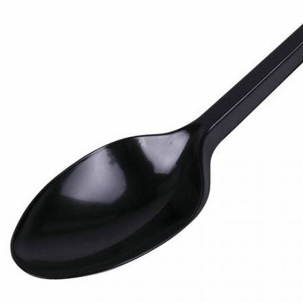 Ложка столовая одноразовая пластиковая 165 мм, черная, КОМПЛЕКТ 100 шт., СТАНДАРТ, LAIMA, 607833 Ложка столовая одноразовая пластиковая 165 мм, черная, КОМПЛЕКТ 100 шт., СТАНДАРТ, LAIMA, 607833