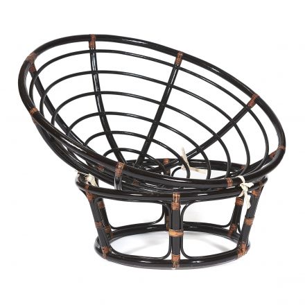 Кресло Папасан/Papasan (23/01 W) /без подушки/ 115х101х104см, античный черно-коричневый Кресло Папасан/Papasan (23/01 W) /без подушки/ 115х101х104см, античный черно-коричневый