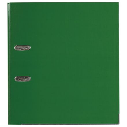 Папка-регистратор, покрытие пластик, 75 мм, ПРОЧНАЯ, с уголком, BRAUBERG, зеленая, 226597