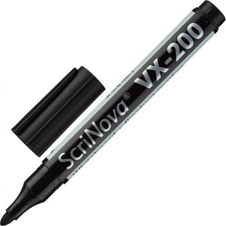 Маркер для белых досок и флипчарт ScriNova VX-200 черный Маркер для белых досок и флипчарт ScriNova VX-200 черный