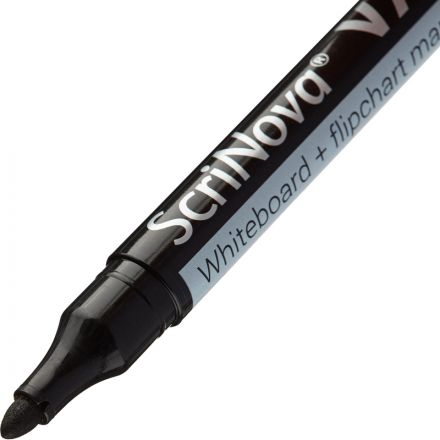 Маркер для белых досок и флипчарт ScriNova VX-200 черный Маркер для белых досок и флипчарт ScriNova VX-200 черный