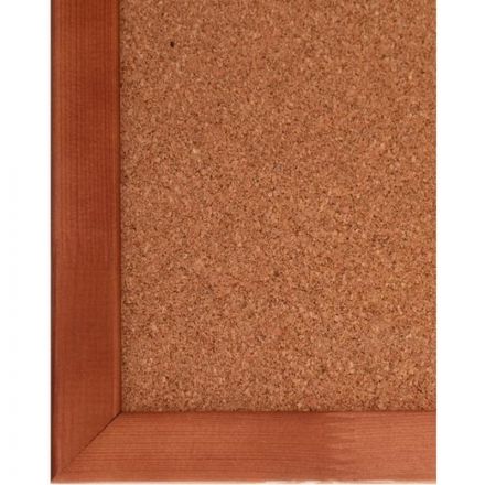 Доска пробковая 90х120 Комус Premium деревян. рама