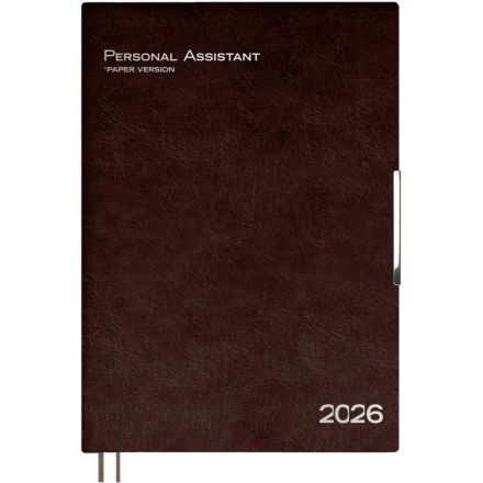 Ежедневник датированный 2026 ESCALADA А4 (210х297мм), 120л, коричнев 70206