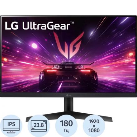 Монитор LG 23.8 24GS60F-B IPS FHD HDMI DP 180Hz 300cd Ex Монитор LG 23.8 24GS60F-B IPS FHD HDMI DP 180Hz 300cd Ex
