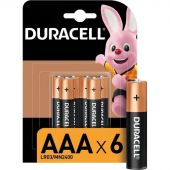 Батарейка DURACELL BASIC ААA/LR03-6BL 6шт/уп Батарейка DURACELL BASIC ААA/LR03-6BL 6шт/уп