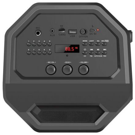 Колонка портативная DEFENDER Rage, 2.0, 50 Вт, Bluetooth, FM-тюнер, microSD, чёрная, 65109 Колонка портативная DEFENDER Rage, 2.0, 50 Вт, Bluetooth, FM-тюнер, microSD, чёрная, 65109