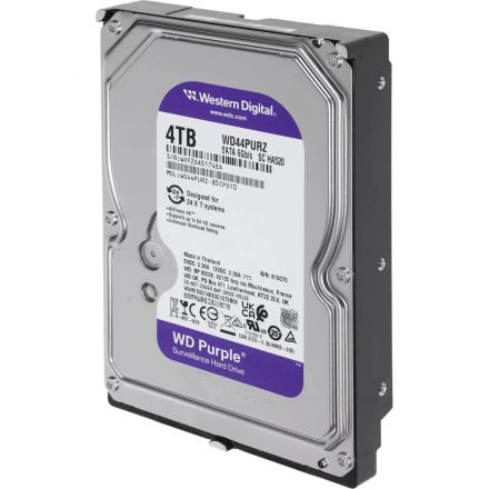 Жесткий диск WD Purple 3.5 SATA 4 Tb, 128 MB (WD44PURZ), em