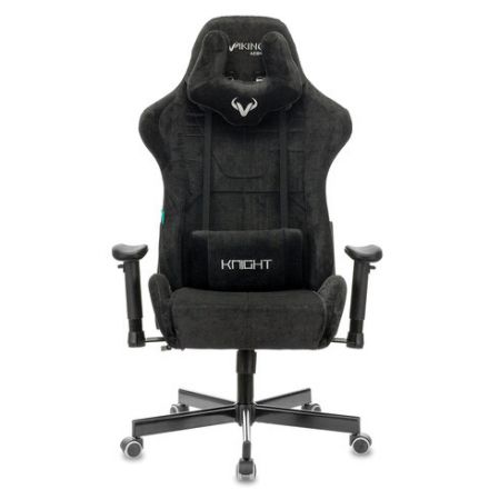 Кресло компьютерное Zombie VIKING KNIGHT, 2 подушки, ткань, черное, 1379928 Кресло компьютерное Zombie VIKING KNIGHT, 2 подушки, ткань, черное, 1379928