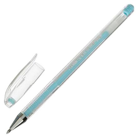Ручка гелевая CROWN "Hi-Jell Pastel", ГОЛУБАЯ ПАСТЕЛЬ, узел 0,8 мм, линия письма 0,5 мм, HJR-500P