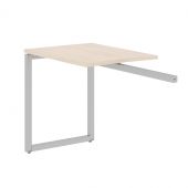 Брифинг приставка XQR 889 Бук Тиара/Алюминий 800х600х750