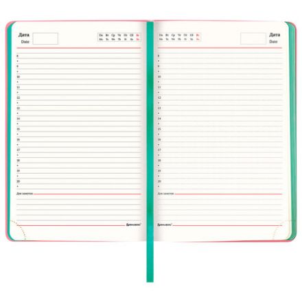 Ежедневник недатированный А5 138х213 мм BRAUBERG "Metropolis Mix", под кожу, 136 л., розовый, 113295 Ежедневник недатированный А5 138х213 мм BRAUBERG "Metropolis Mix", под кожу, 136 л., розовый, 113295