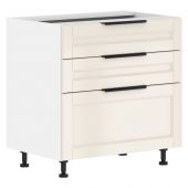 Шкаф напольный с ящиками MOB 8082.2C Бежевая эмаль/Белый 800х560х820 SICILIA
