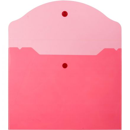 Папка-конверт на кнопке А5,190x240мм,Attache, 180мкм, 10шт.уп , ассорти