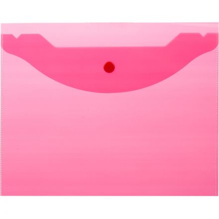 Папка-конверт на кнопке А5,190x240мм,Attache, 180мкм, 10шт.уп , ассорти