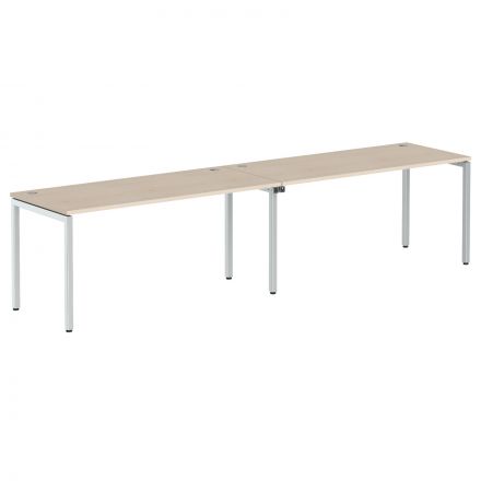 Стол 2-х местный XWST 3270 Бук Тиара/Алюминий 3206х700х750 XTEN-S Стол 2-х местный XWST 3270 Бук Тиара/Алюминий 3206х700х750 XTEN-S