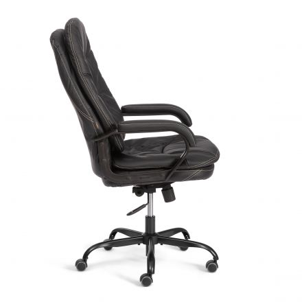 Кресло Комфорт Люкс/Comfort Lux (22) кож/зам, черный, 36-6