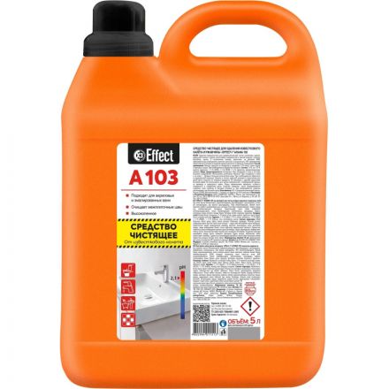 Чистящее средство для удаления известкового налета и ржавчины Effect Alfa 103 5 л Чистящее средство для удаления известкового налета и ржавчины Effect Alfa 103 5 л
