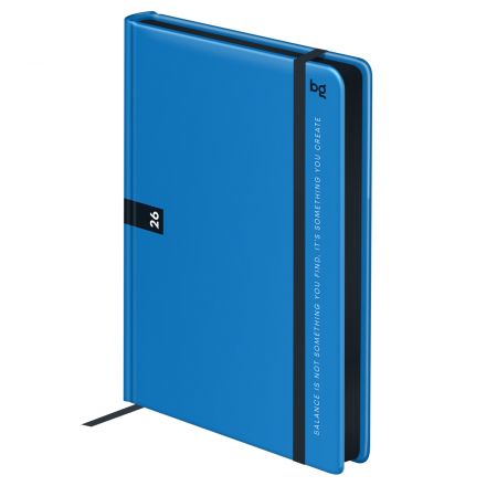 Ежедневник датированный 2026, А5, 7БЦ BG"Monochrome. Ocean", синий, soft touch Ежедневник датированный 2026, А5, 7БЦ BG"Monochrome. Ocean", синий, soft touch